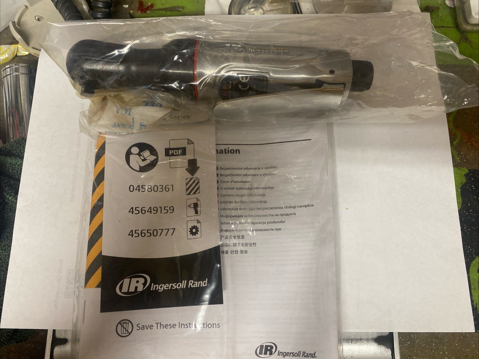 Ingersoll Rand, IR Part #105-D2, 1/4″ Drive Air Ratchet Wrench