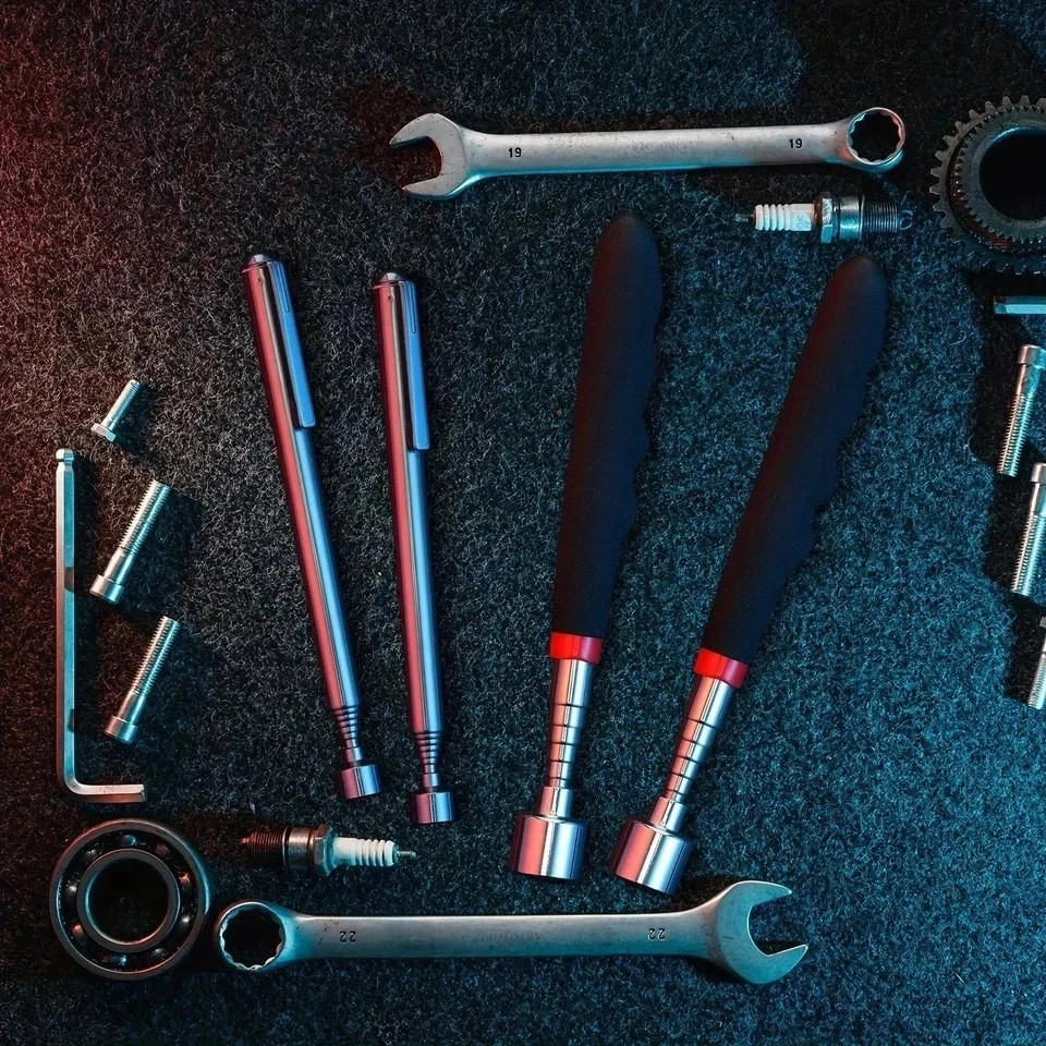 Telescopic Magnetic Pick Up Tool Long Reach Magnet Extendable Extending 3lb Pen