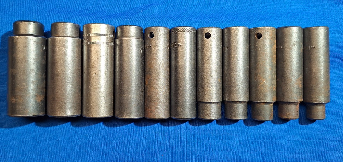 Mac Tools VDP 11pc METRIC 1/2″ dr DEEP 6pt impact socket set 24mm-10mm W/ Tray