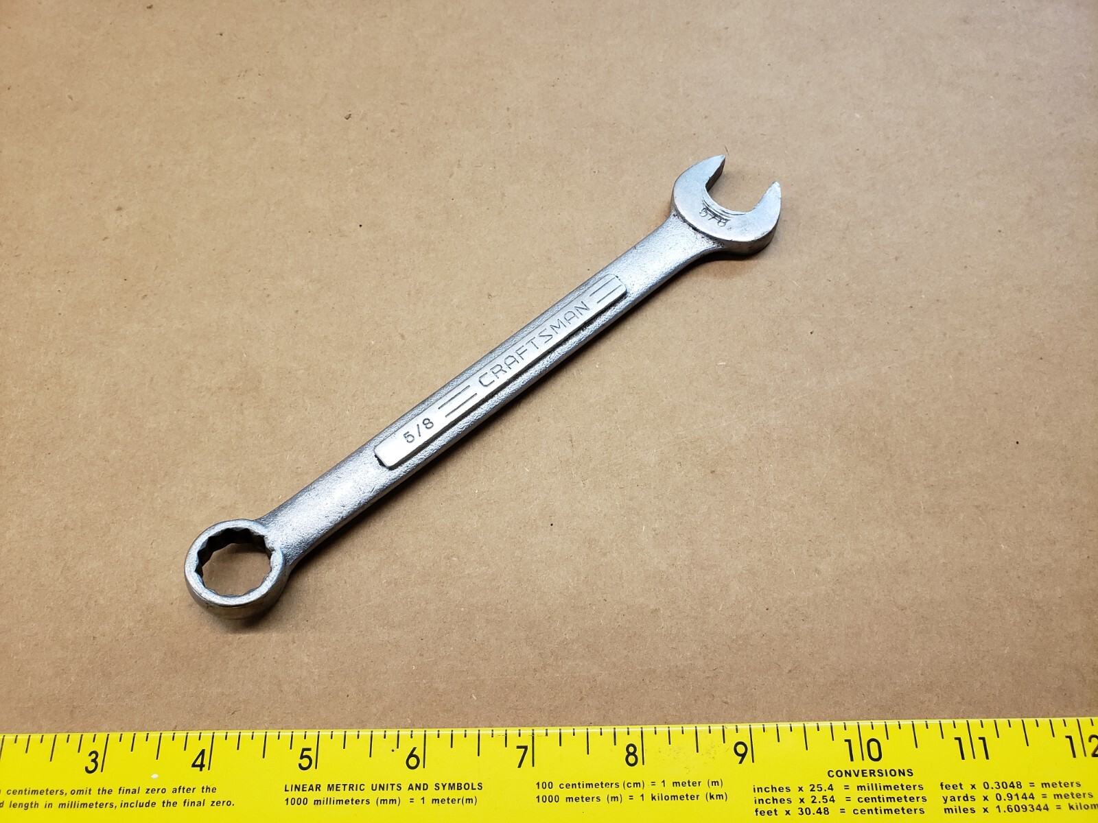 Craftsman 5/8″ Combination Open & Box End Wrench V Series 5/8 Inch SAE Standard