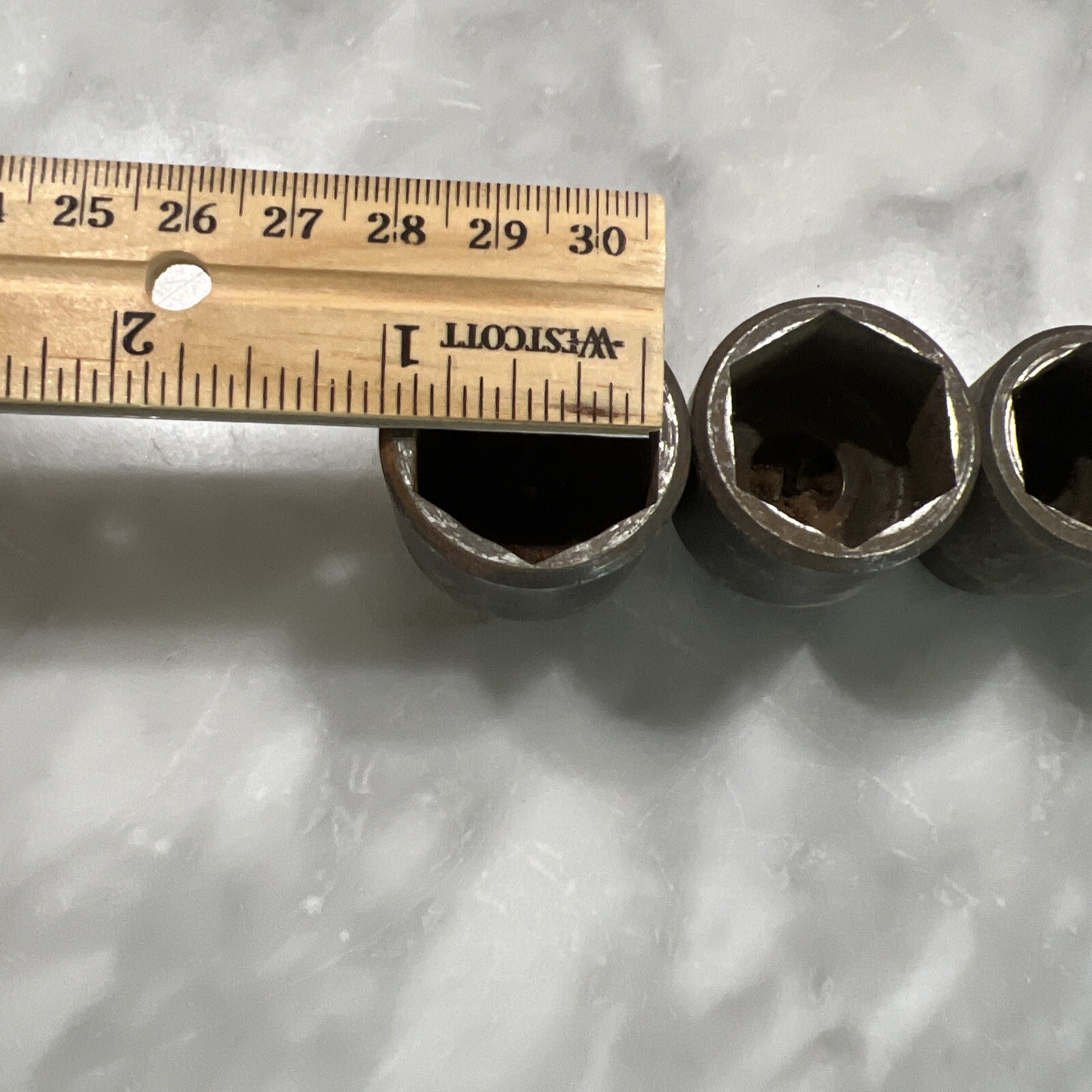 Vintage Hexagon Socket Set Tray Unbranded Unmarked