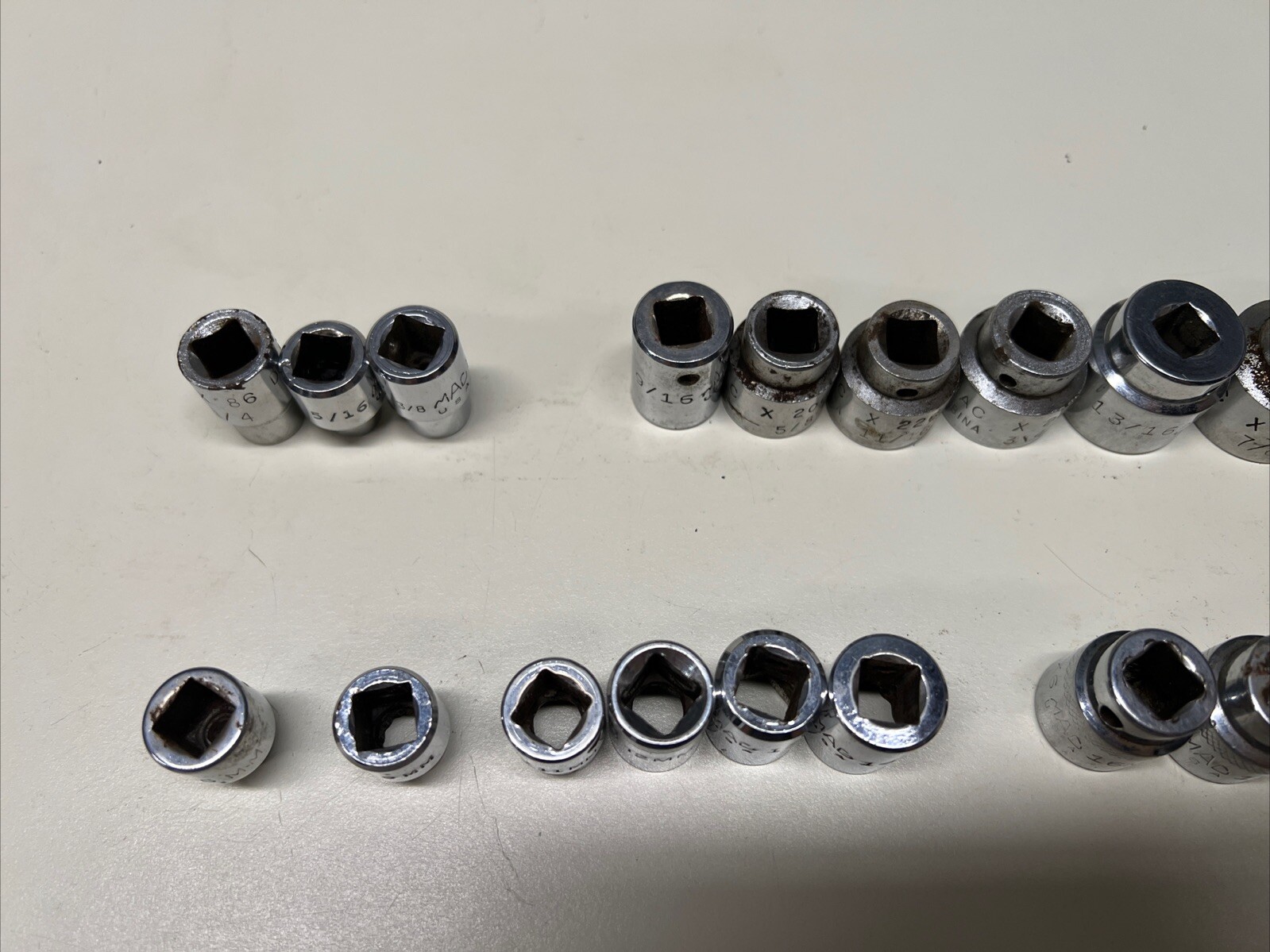 Mac X Series 3/8″ Drive Shallow Metric & SAE Sets 6-19MM & 1/4″-15/16″ USA #7E1