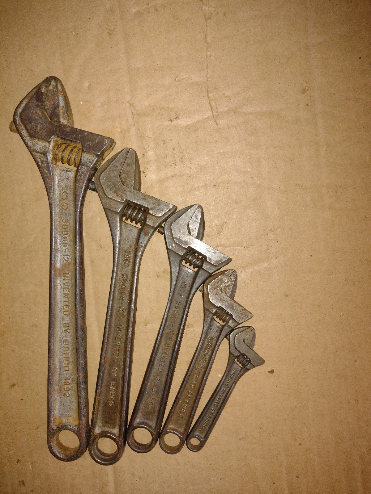 BAHCO ergo ADJUSTABLE WRENCHES-SIZES;12″ &10″ & 8″ & 6″ & 4″ MADE IN SWEDEN