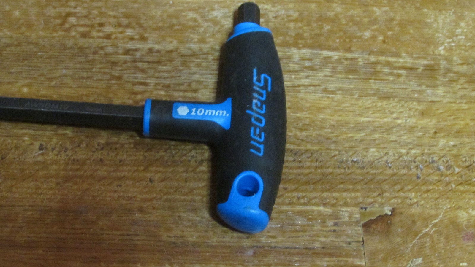 SNAP ON HEX T HANDLE ALLEN WRENCH AWSGM10 10MM 9 5/8″ OAL GC BLUE