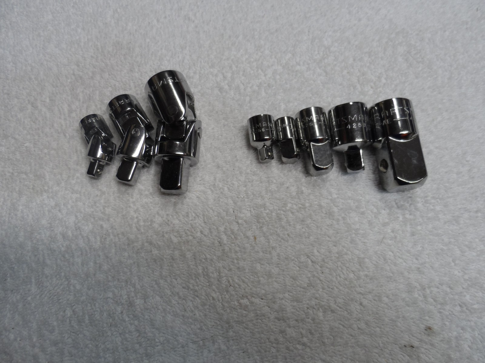Craftsman 1/4″ 3/8″ 1/2″ 3/4″ Drive Socket Adapter + Swivel Joint Set – 8 pcs