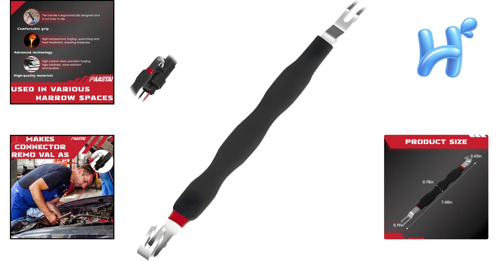 Precision Forged Electrical Terminal Remover Tool – Compact & Durable 7.5in
