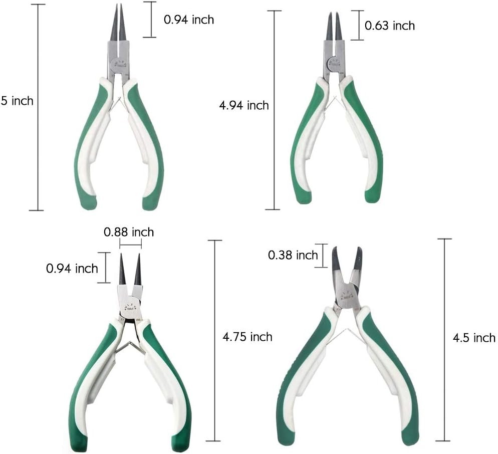 Mini Snap Ring Pliers Set – 4 Pcs Heavy Duty Circlip Pliers
