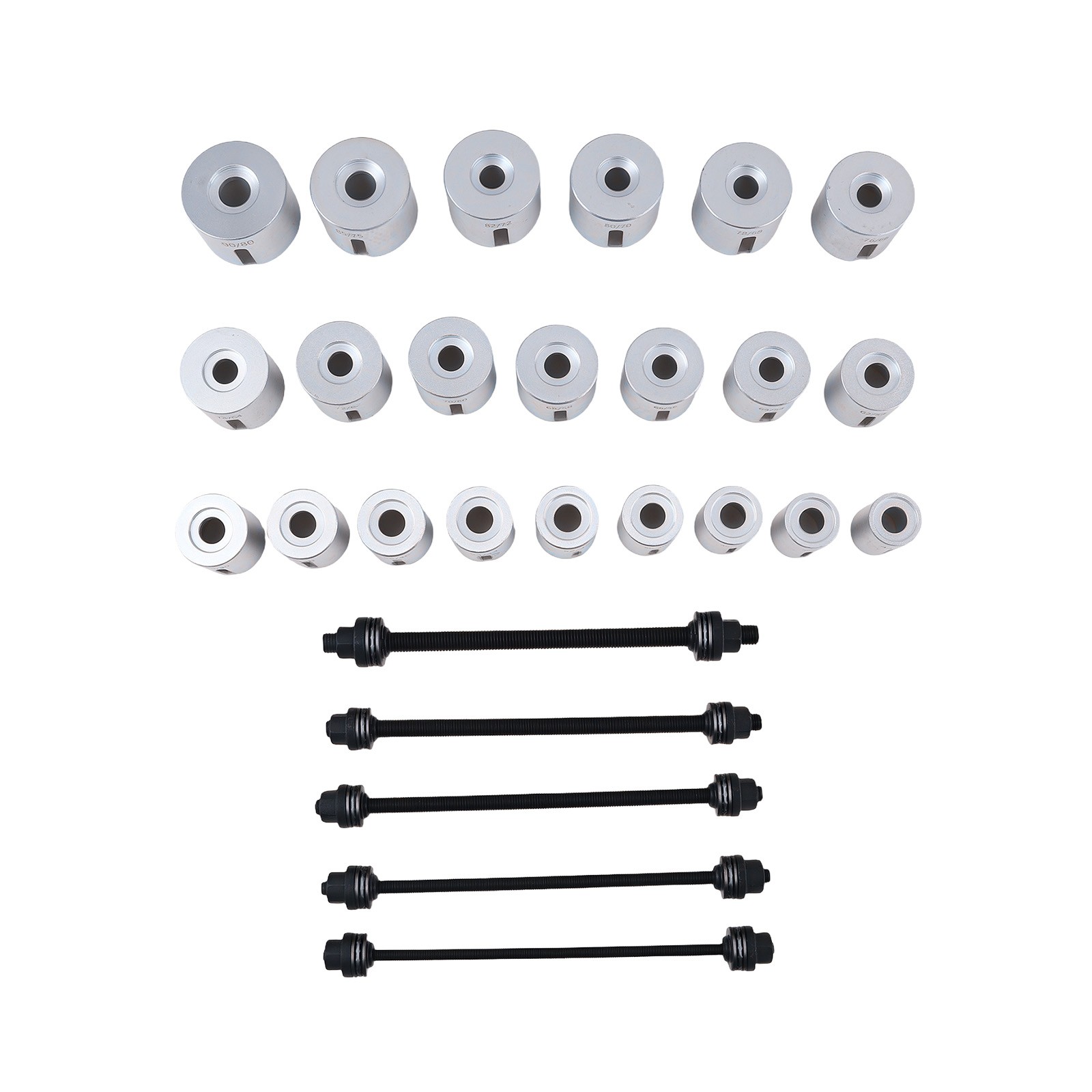 22PCS Press Tool Kit 34-80mm for Car Bush Bearing Workshop Installation