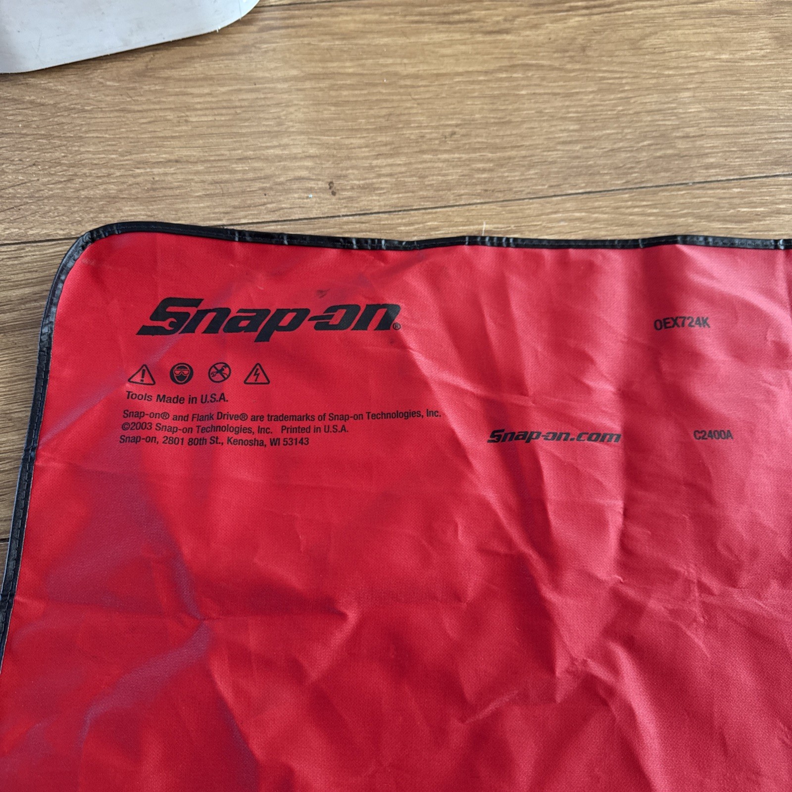Snap-on Canvas Tool Roll Pouch OEX724K Red LARGE
