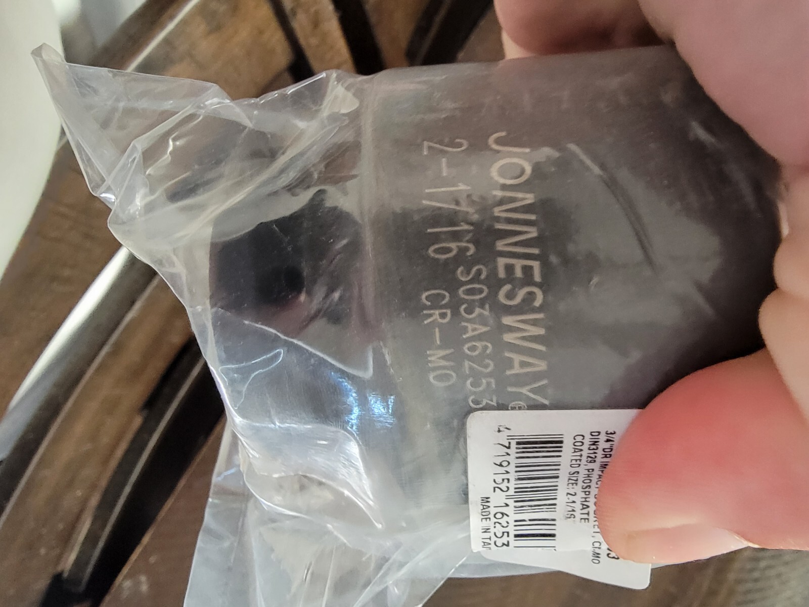 Jonnesway S03A6253 3/4″ Drive 2-1/16″Impact Socket chrome molybdenum DIN3129