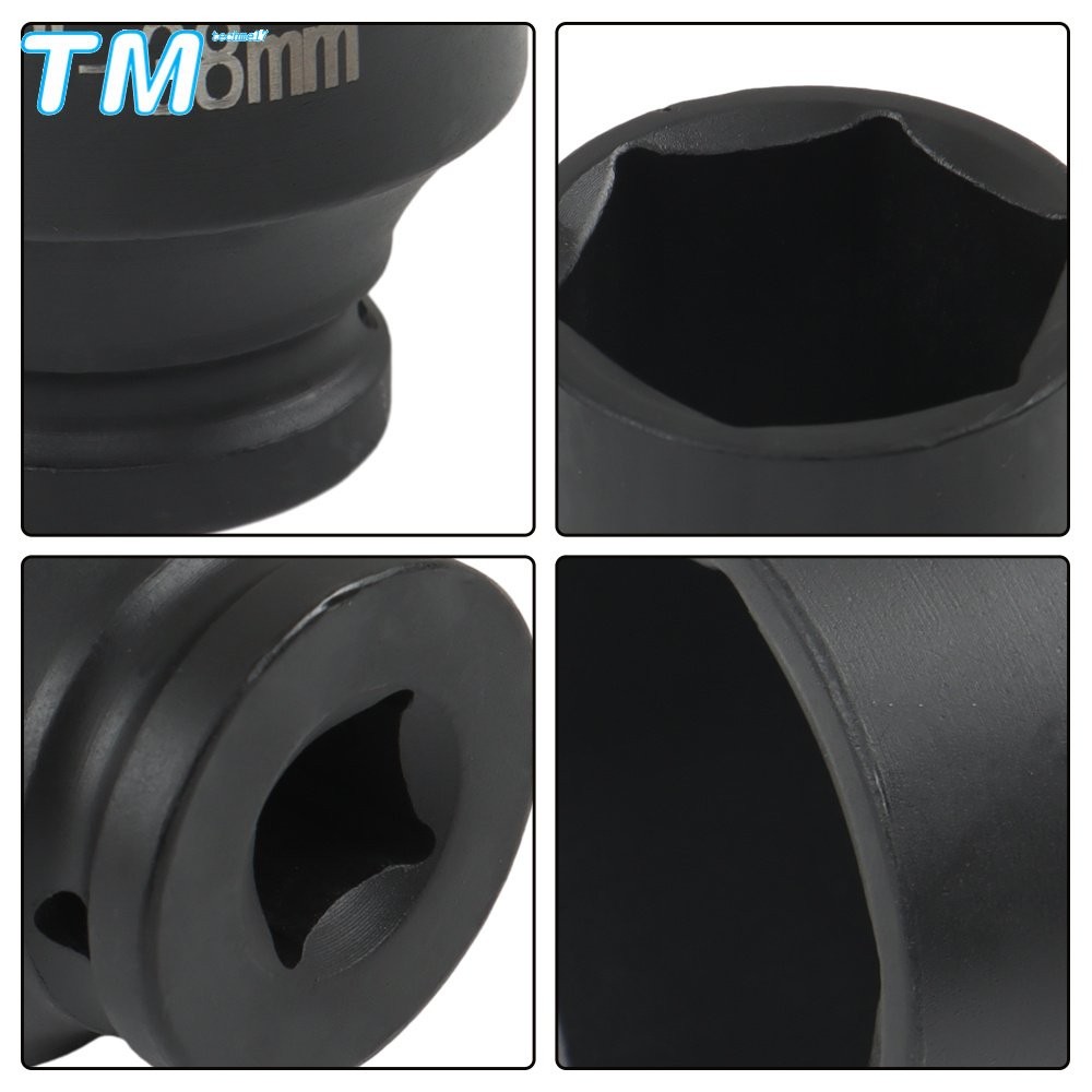 9× 29-38mm Impact Socket Tool Kit 1/2″ Drive Metric Axle Hub Nut Socket 6 Point