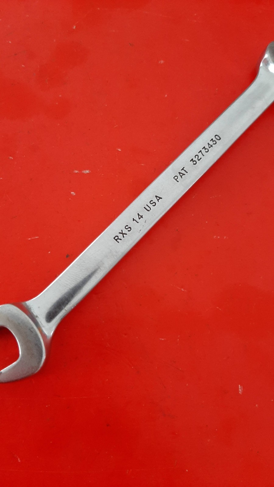 Snap-on Tools RXS14 7/16″ Flare Nut Line Combination Wrench 6pt Point Engraved