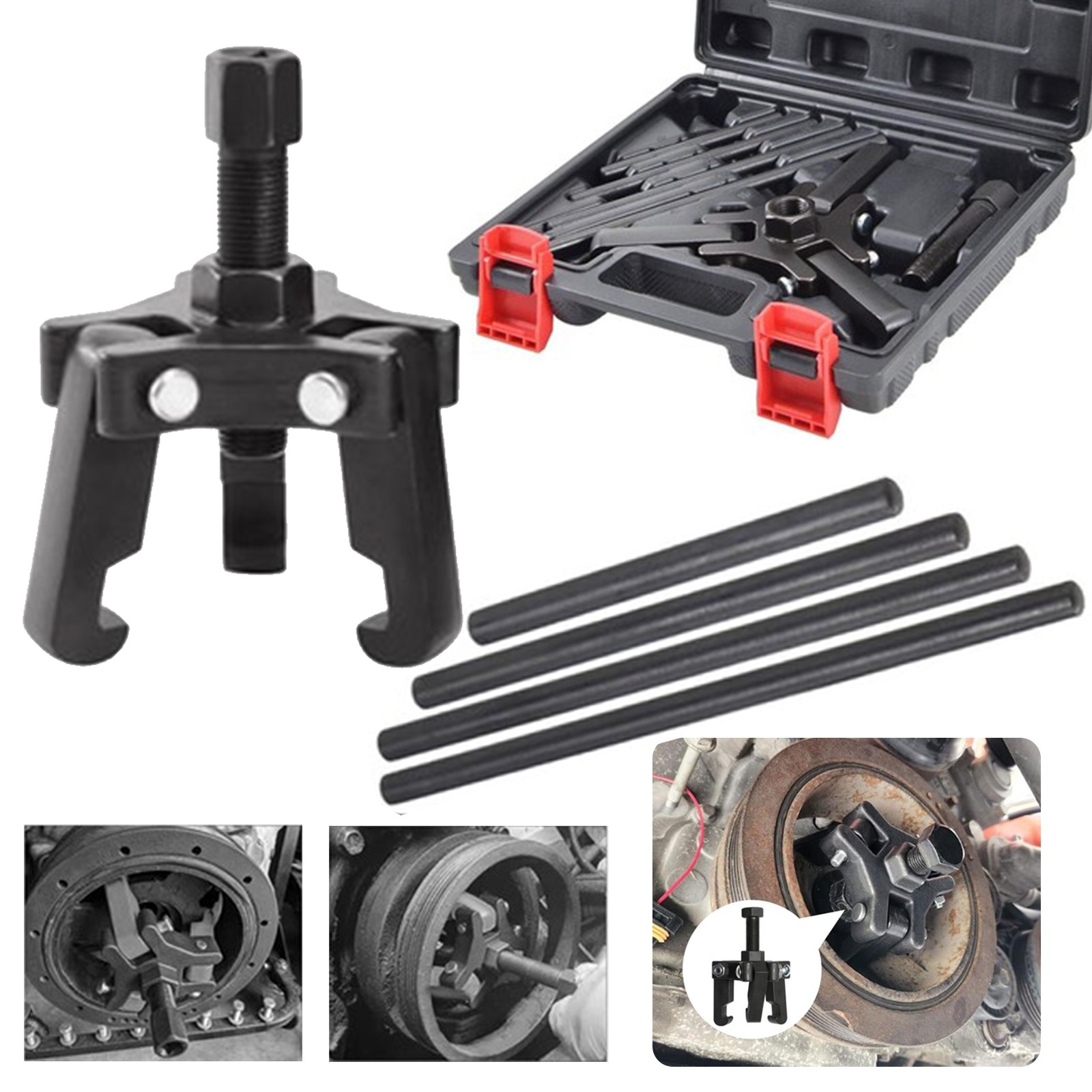 Harmonic Damper Pulley Puller Set for Harmonic Balancer Removal on Chrysler GM