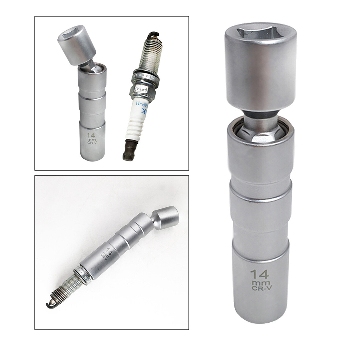 14mm 12 Point Thin walled Swivel Spark Plug Socket For BMW