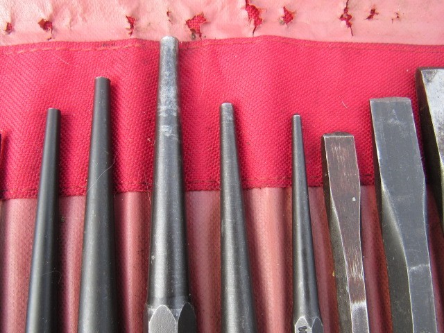 SNAP ON PPCBK715 15 PIECE DRIFT / PIN PUNCH & CHISEL SET W BAG