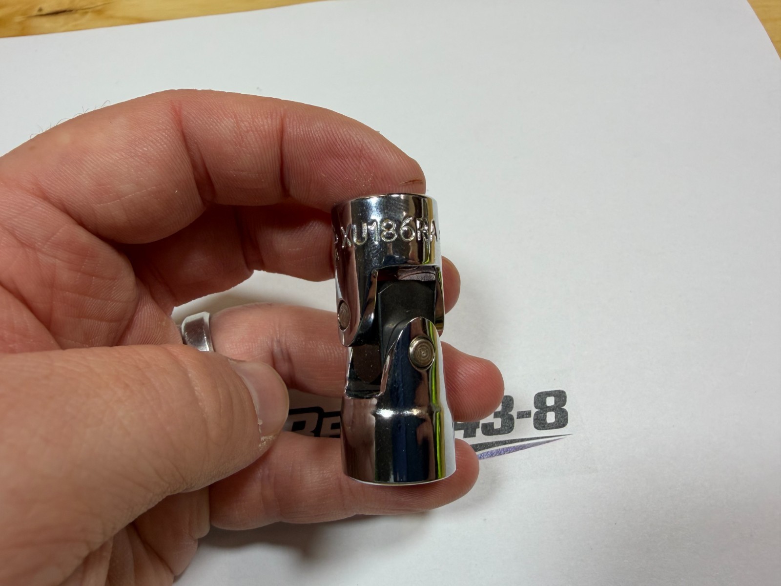 MAC Tools USA NEW 3/8″ Drive 9/16″ SAE 6pt Chrome Swivel Socket XU186RA