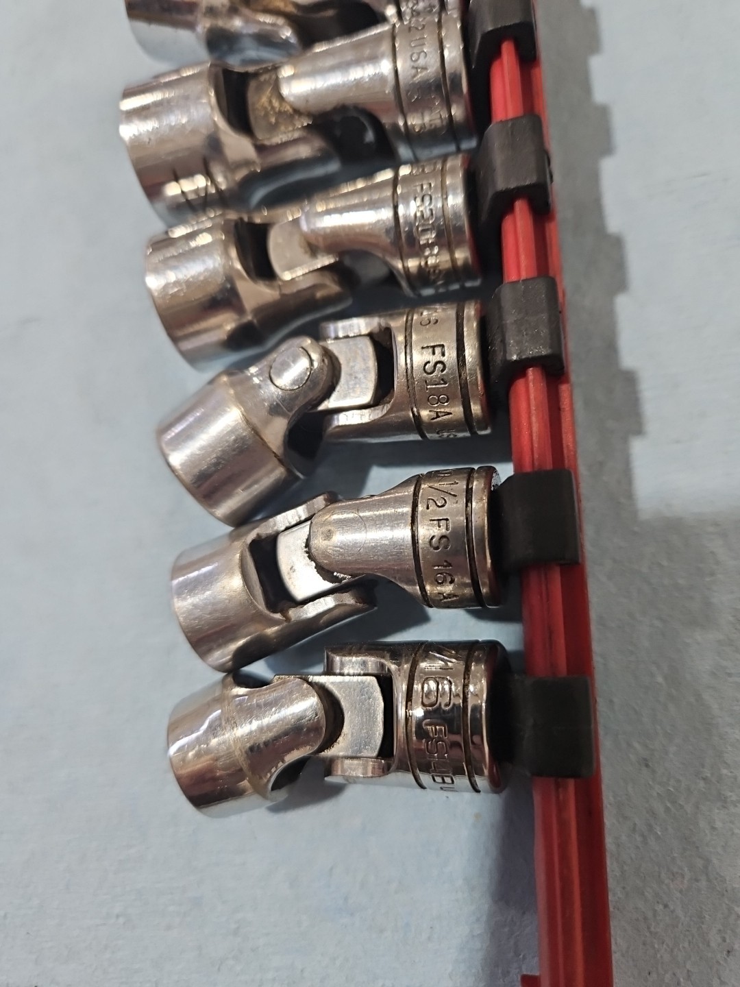 SNAP-ON 3/8″ Drive Universal/Swivel Sockets FS14A 7/16” -FS24 3/4”