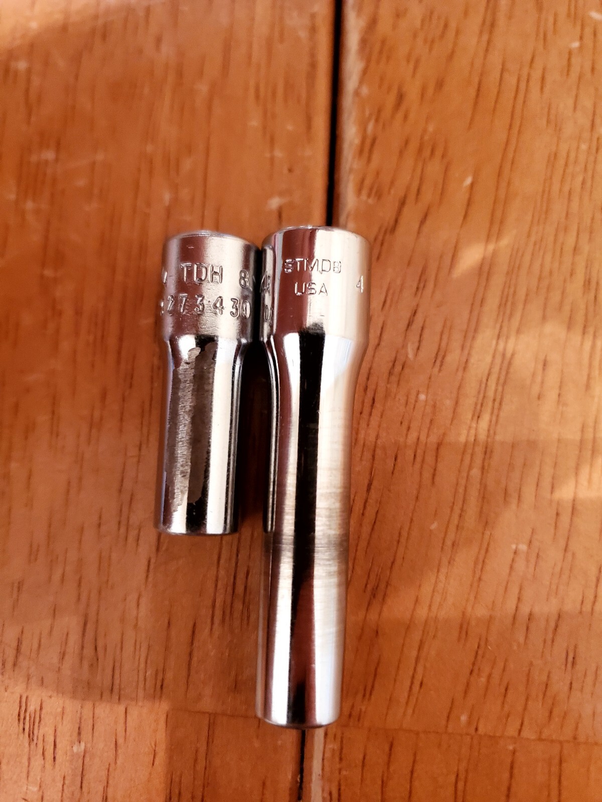 Snap On 1/4 Drive 1/4 12PT Semi Deep/Deep Sockets Lot Of 2