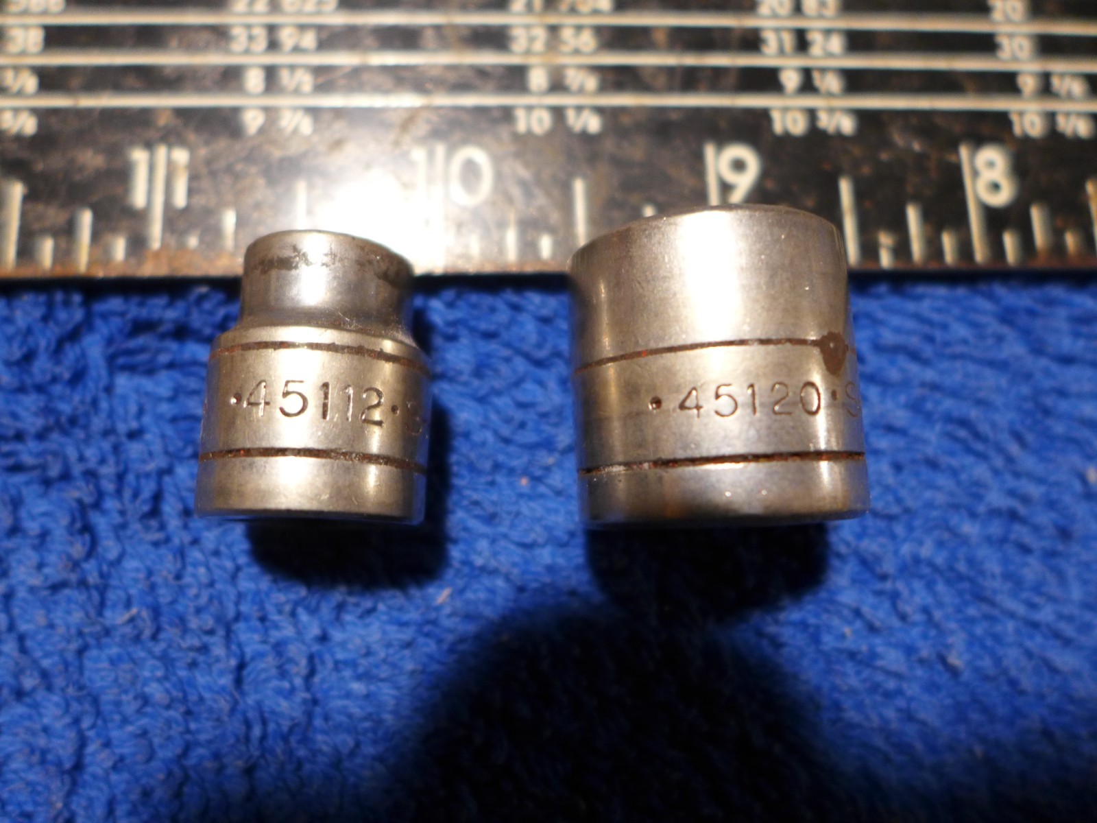 Sk wayne socket lot, 45112 3/8″ and 45120 5/8″. 3/8″ drive chrome