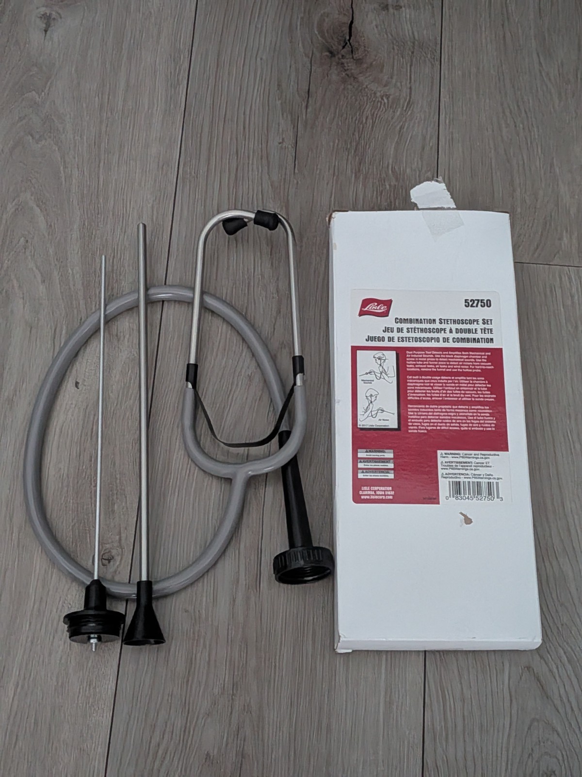 Lisle 52750 Stethoscope Kit, for Mechanical and Air Induced Sounds