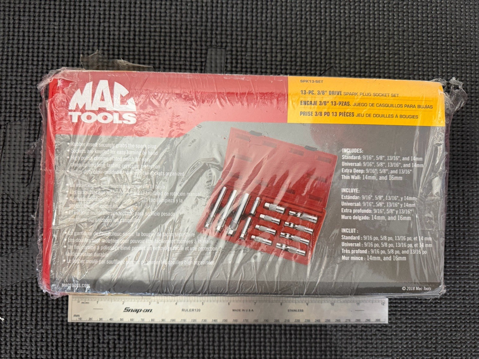 NEW Mac Tools 13PC Multi-Length Spark Plug Socket Set – SPK13-SET