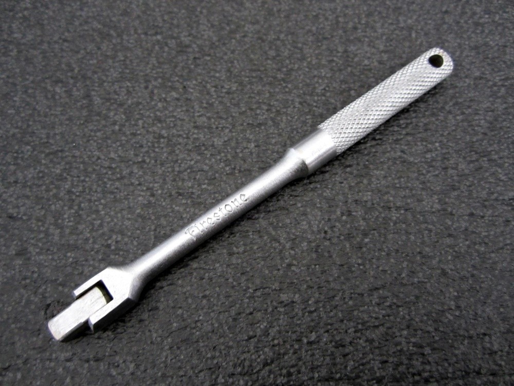 Vintage Firestone 1/4″ Drive Flex End Breaker Bar Plomb Made in USA