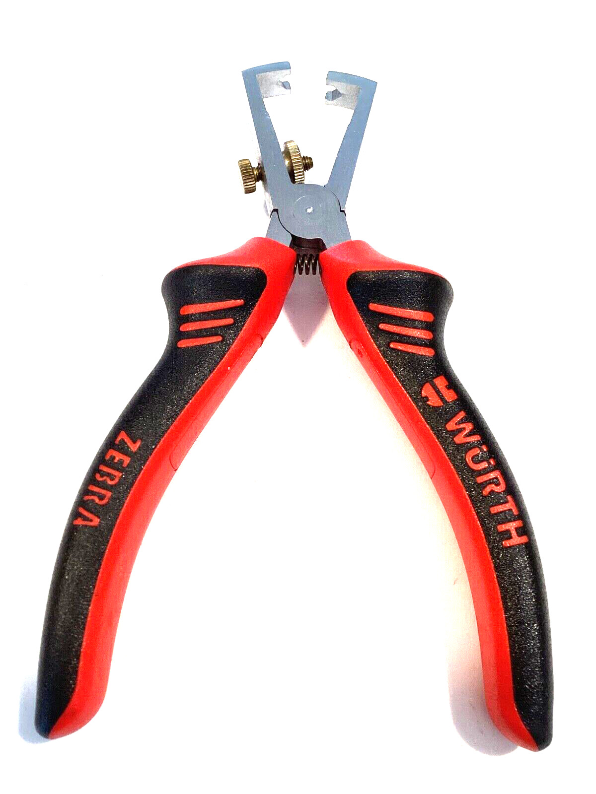 Wurth Zebra 6.5” Wire Stripping Pliers Spring Loaded Comfort Grips 071401550 NEW