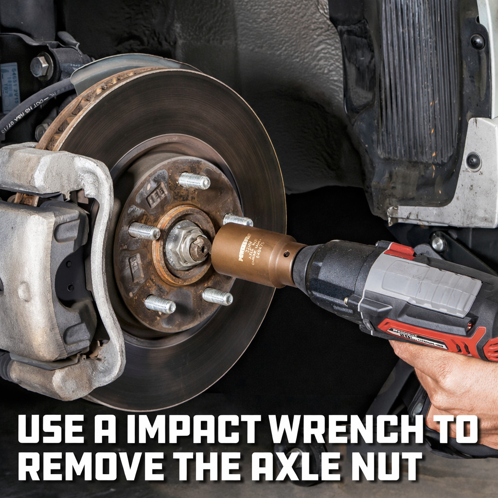 Powerbuilt 4 Piece Axle Nut Socket Set – 648635