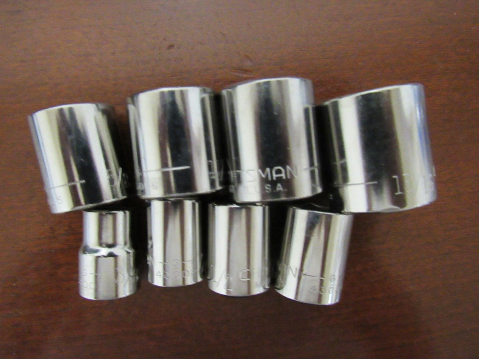 Craftsman USA 8 Pcs SAE Shallow Socket Set (3/8-13/16″) with 3/8″ Dr. I#C4300