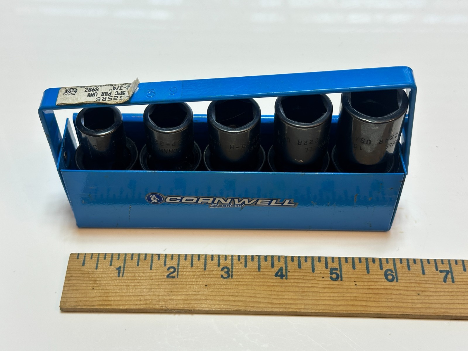 Cornwell USA UP-325RS SAE 1/2” Dr. Universal Swivel Impact Socket Set, 1/2″-3/4″