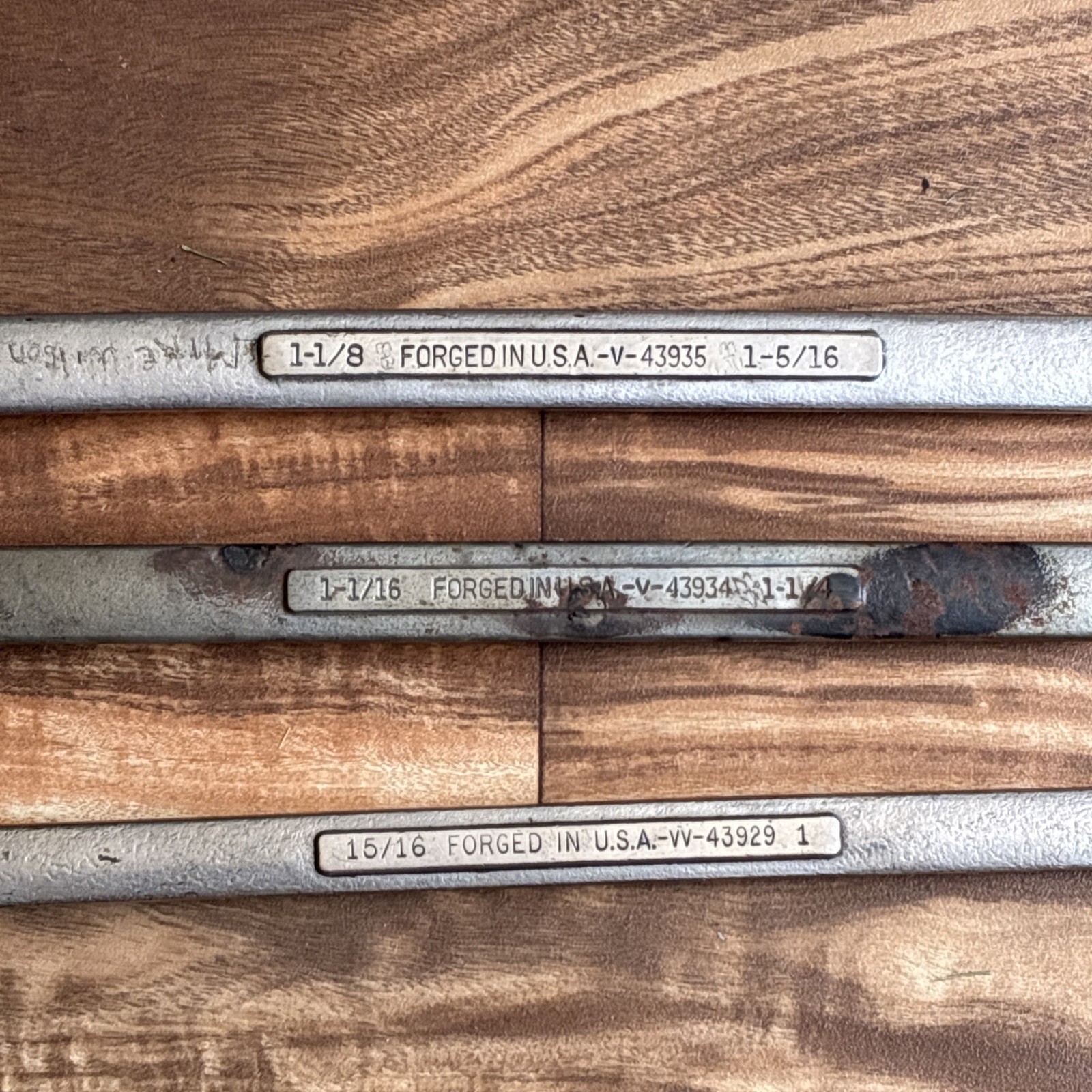 Craftsman Box End Wrench Lot 1-1/8″ x 1-5/16″ – 1-1/16″ x 1-1/4″ USA 43935 43934