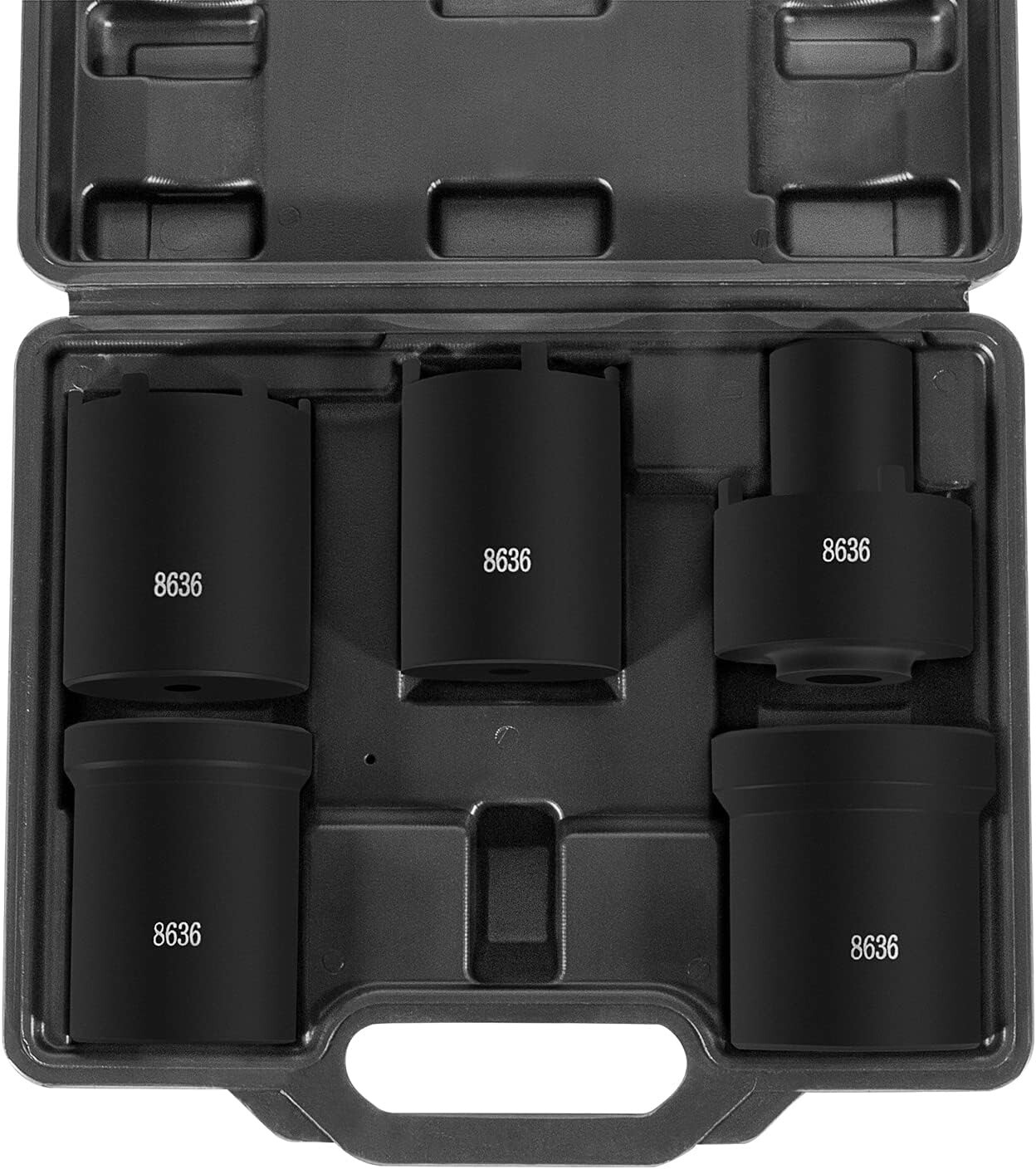 5pcs Spindle Nut Sockets Kit Axle Hub Nut Socket For Ford Dana 50/60, 1/2″ Drive