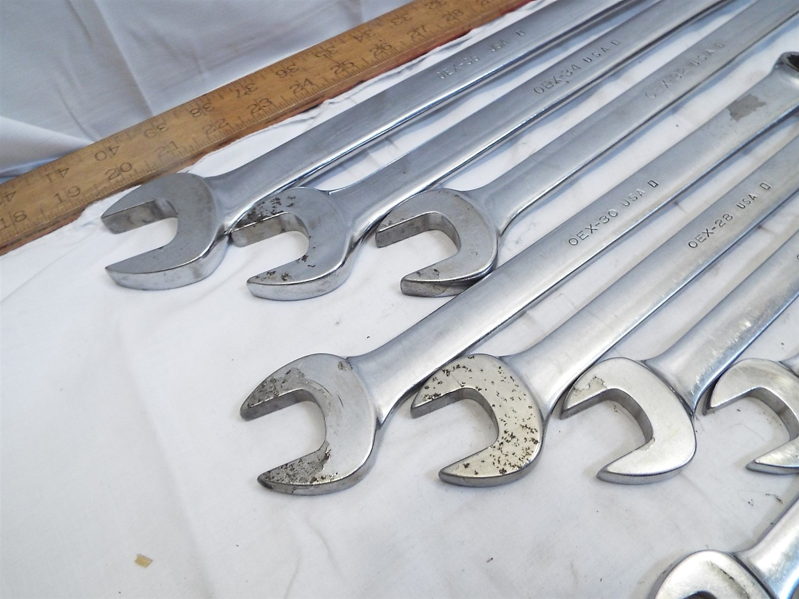 Set 12 Snap-On Combination SAE Wrenches 7/16″ to 1-1/8″ OEX 14-36