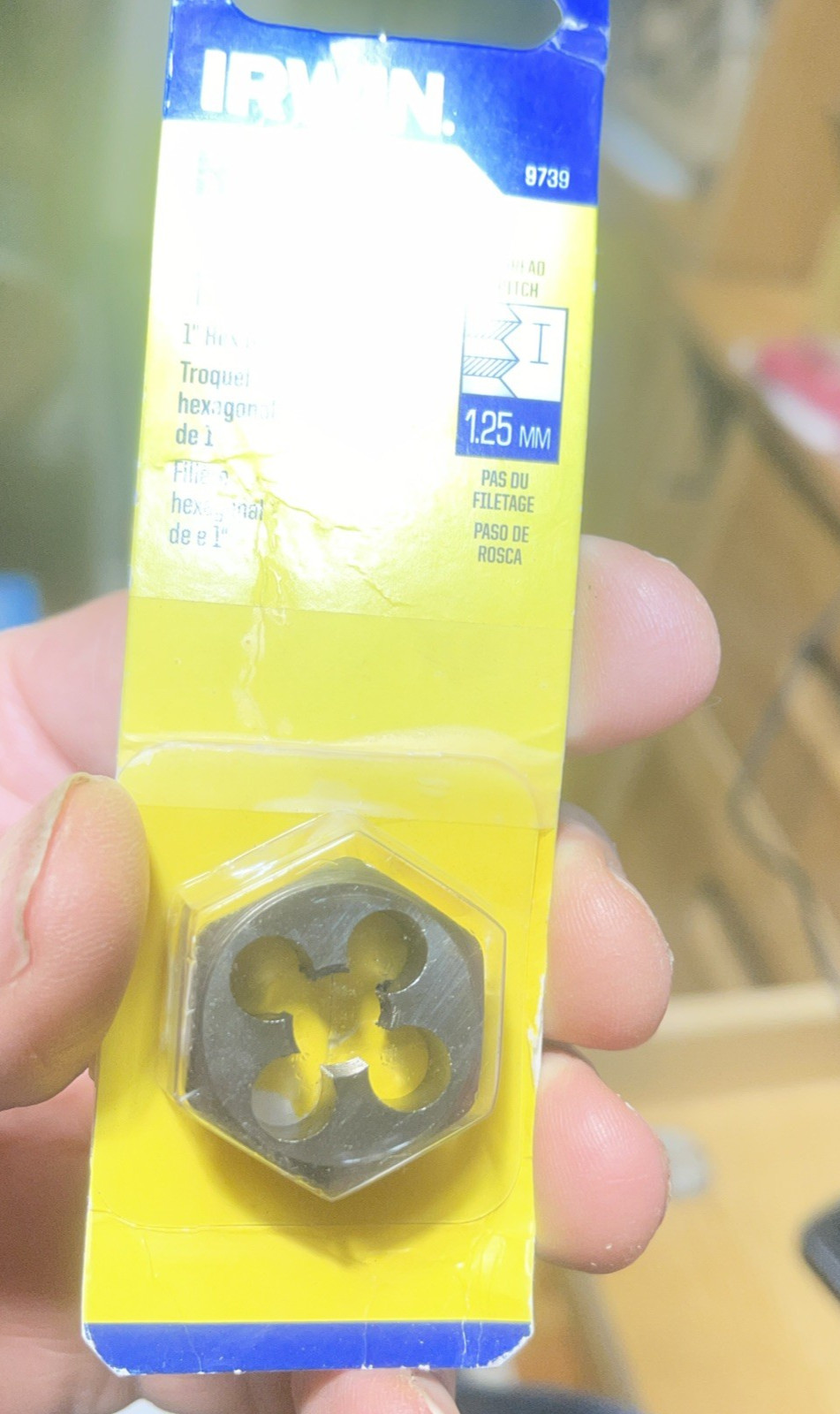 M10 X 1.25 Metric 1″ Hex Die Irwin Hanson 9739 10MM Carbon Steel USA RH