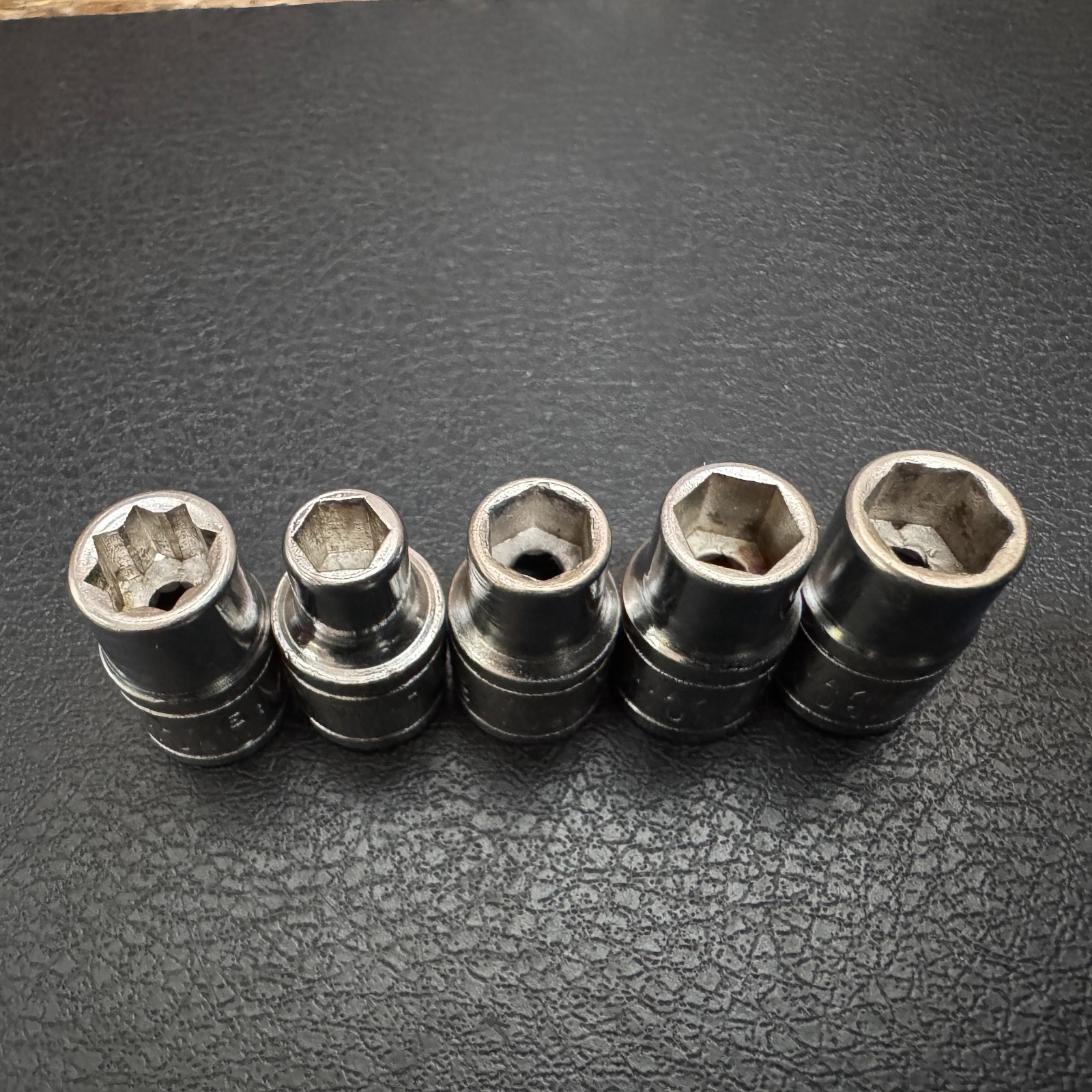S-K Wayne Tools 1/4 Drive Socket Lot 6PT 7/32 1/4 9/32 5/16 & 8PT 40988 1/4 USA