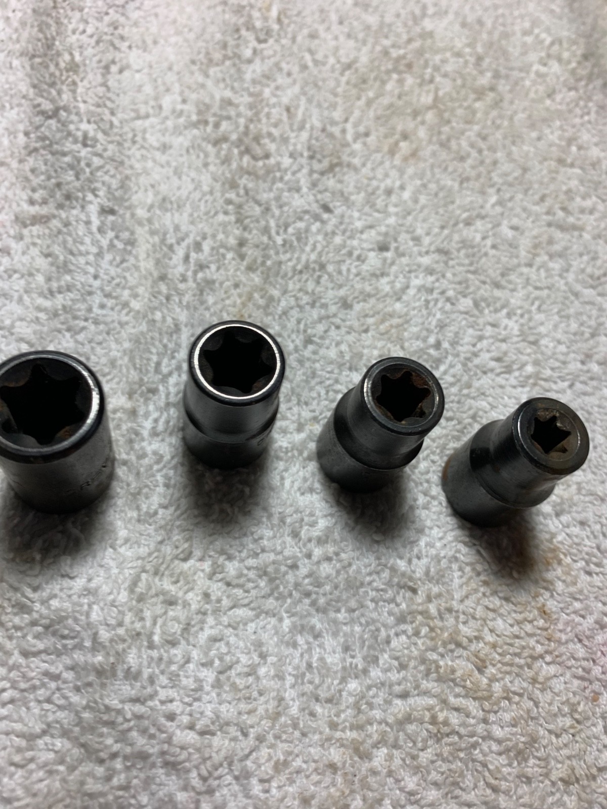 4 – 3/8 inch drive E8, E10, E12, E14 Inverted Torx socket