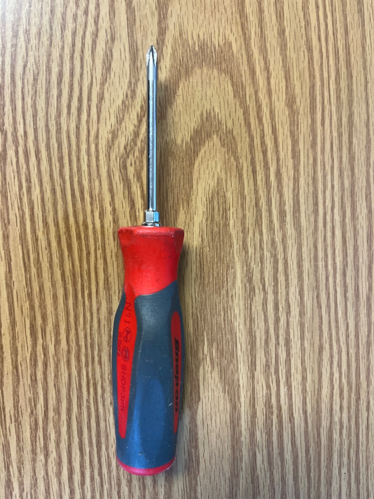 SNAP ON SHDP311R NO1 PHILLIPS SCREWDRIVER WITH RED/GRAY HANDLE LOT#93