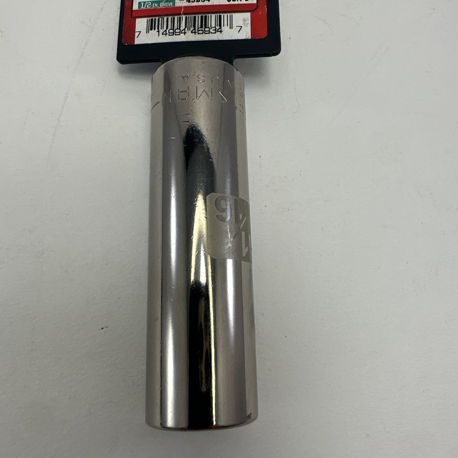 Craftsman 1/2″ Drive 11/16″ 6 Pt Deep Socket SAE Easy Read 45934 USA New NOS