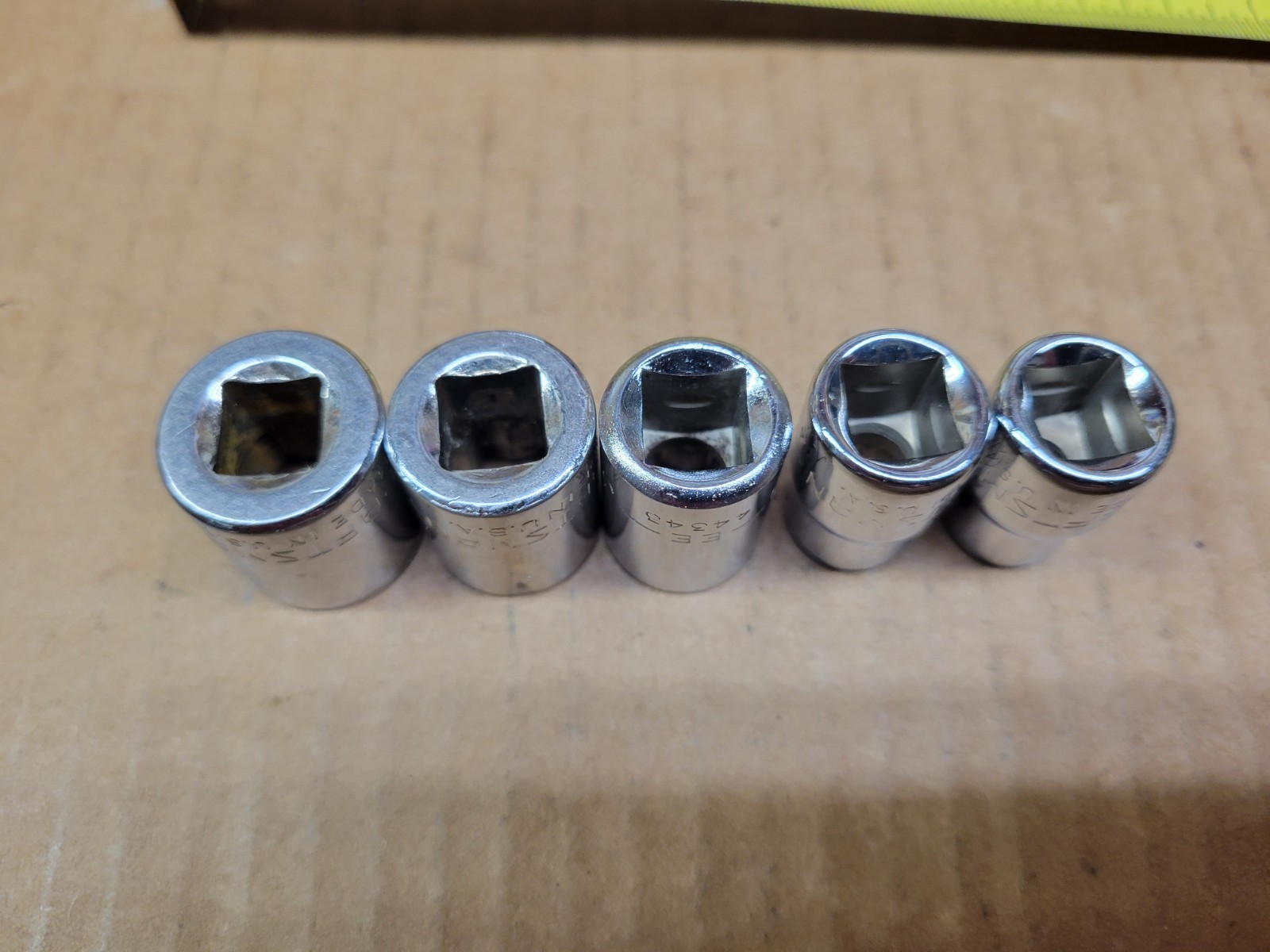 Craftsman USA 5-Piece 3/8″ Drive 8-Point Double Square Socket Set