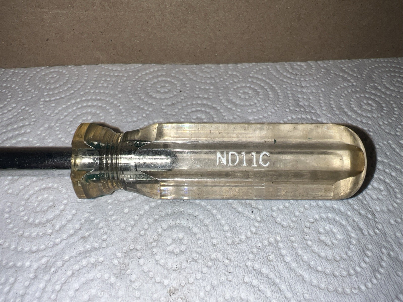 NOS Vintage Vulcan Tools 11/32” Nut Driver ND11C SAE 6 Point Made in USA