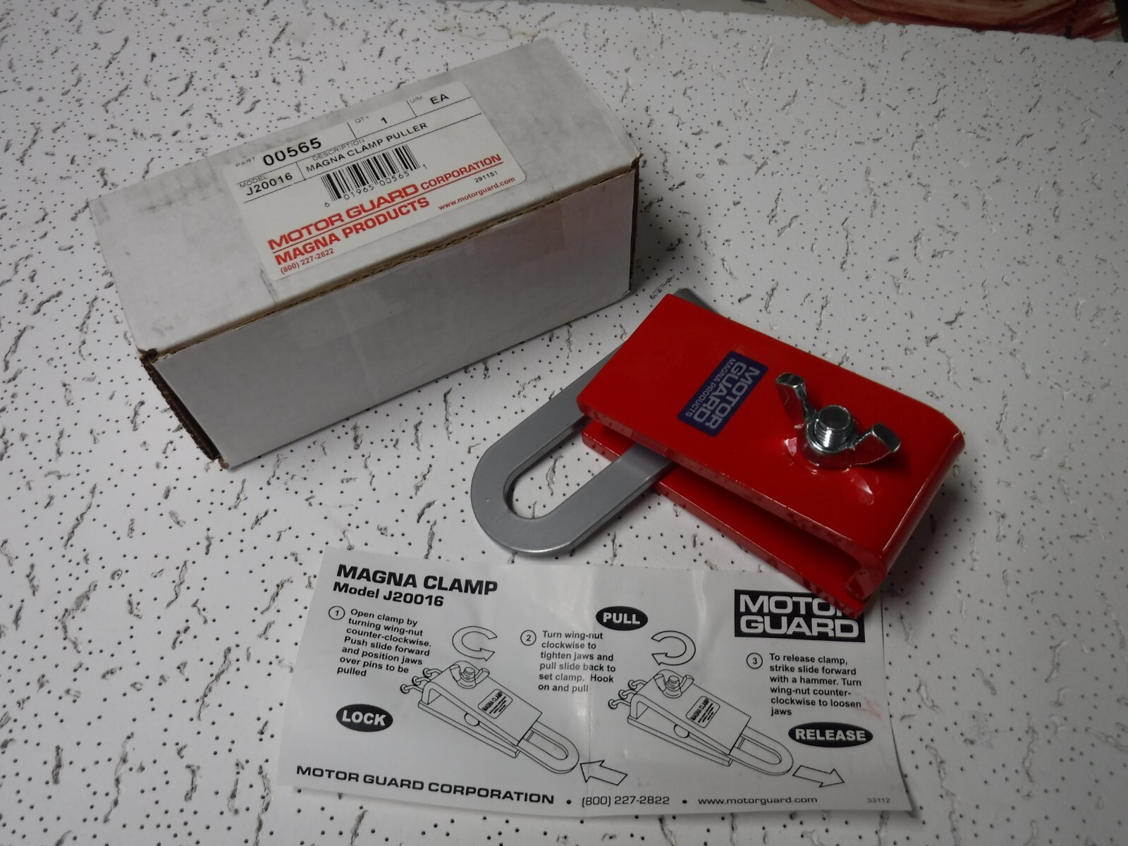Motor Guard 00565 Magna Clamp Puller J20016 for Magna-Spot Stud frame nail dent