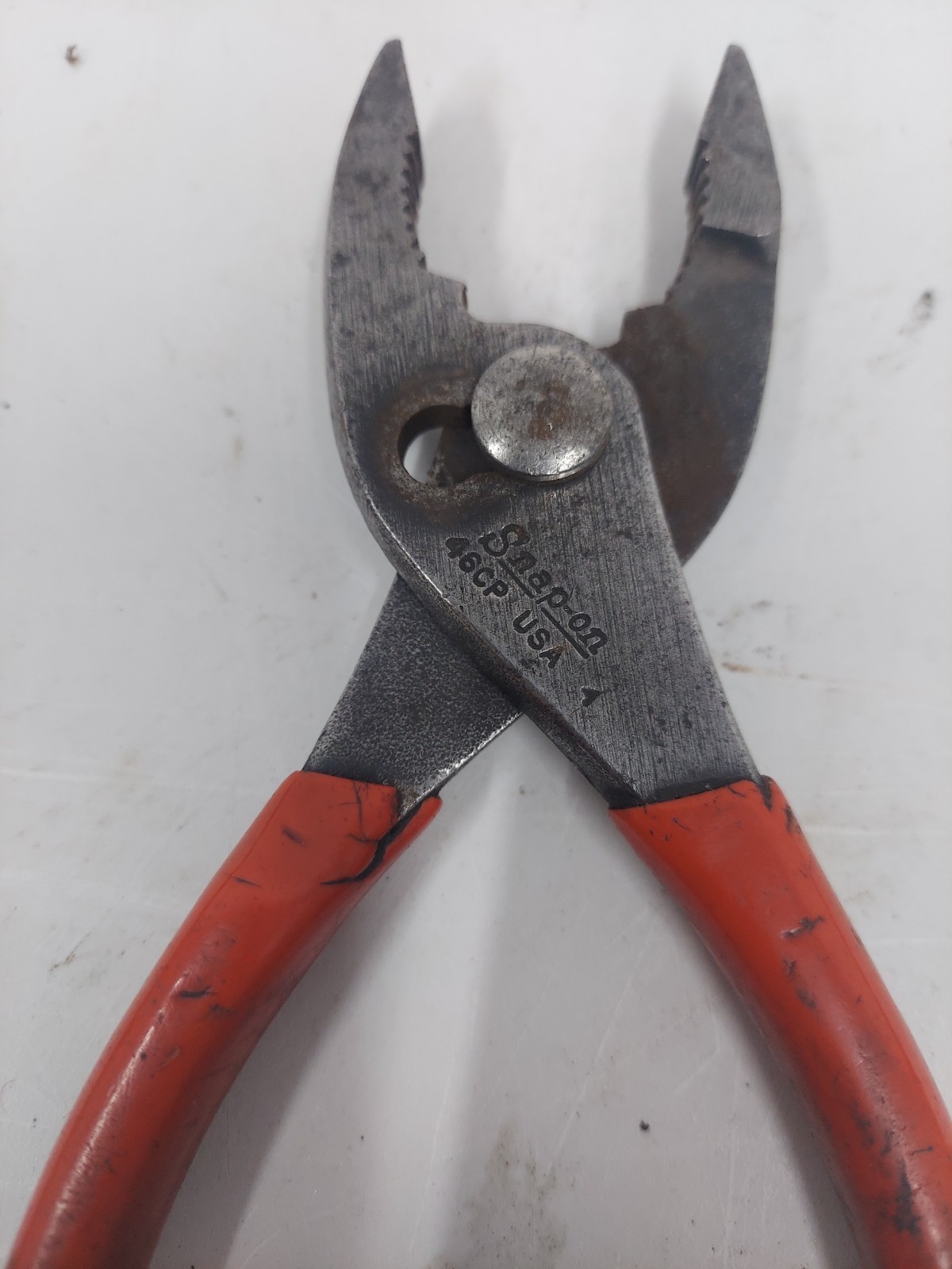 Snap-On Tools Talon Grip Combination Slip-Joint Pliers (Red) USA 46cp USA Used