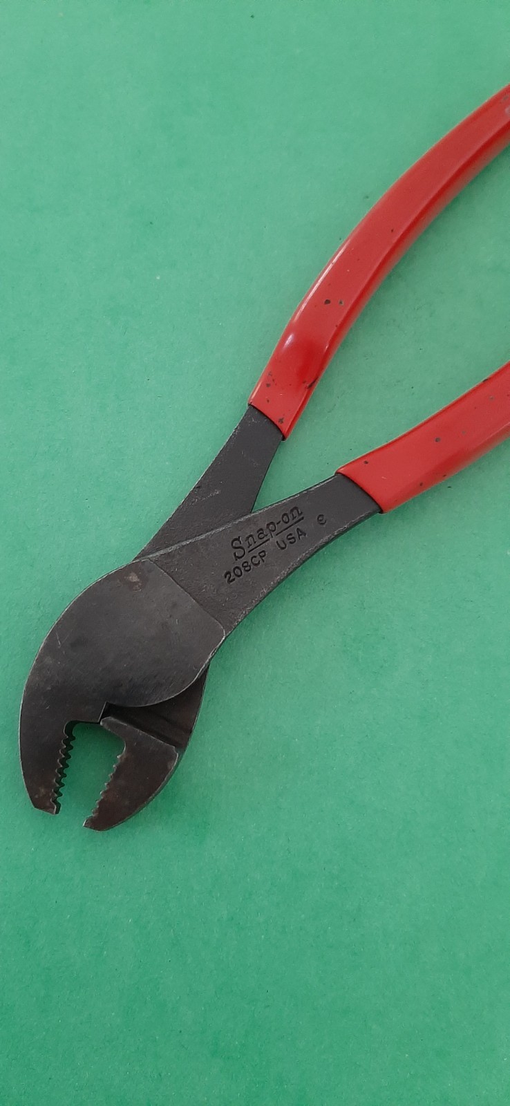 Snap-on Tools 208CP 8″ Angle Nose Battery Terminal Pliers USA Red Handle 629
