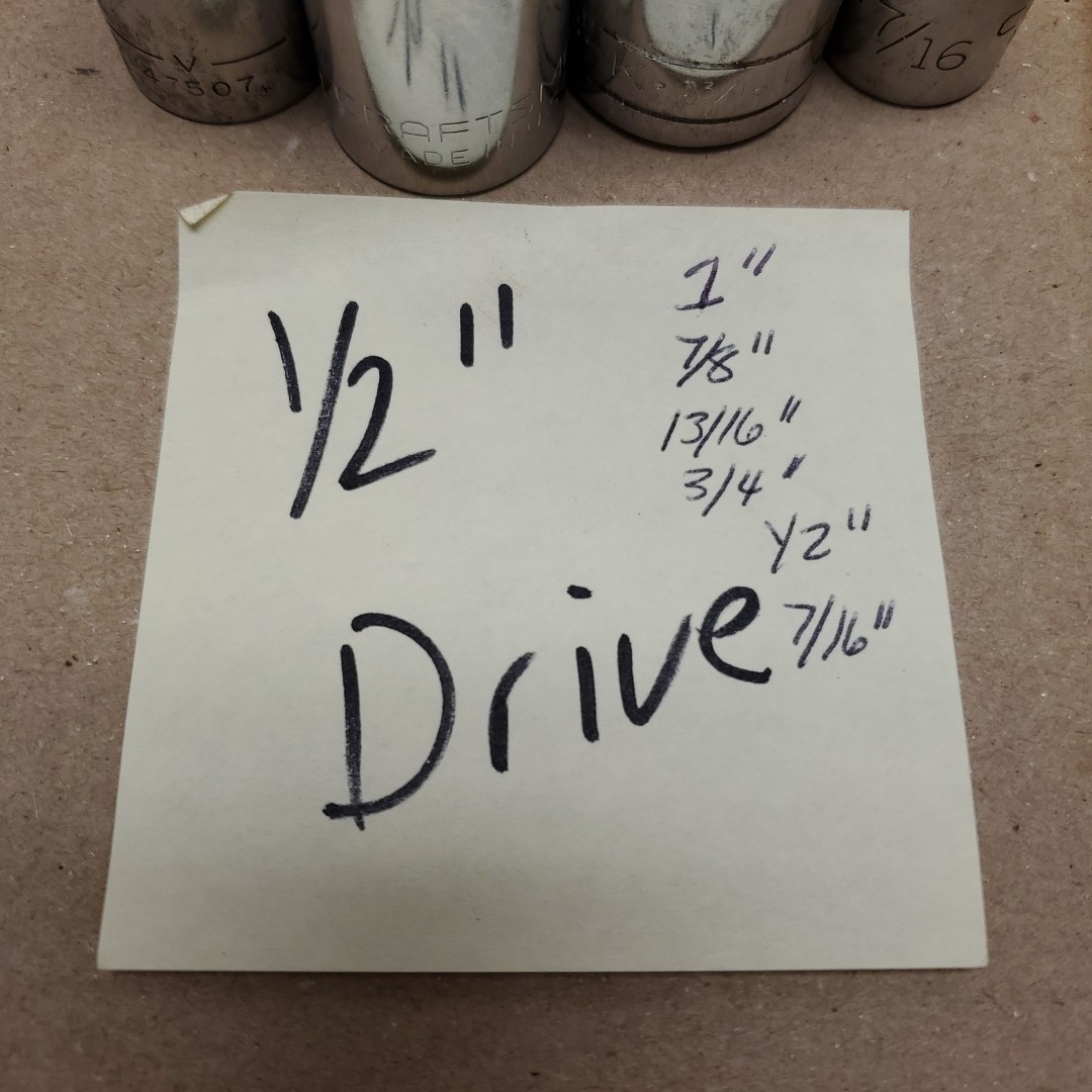 Mixed Lot of 14 Craftsman Blackhawk and SK sockets see pictures
