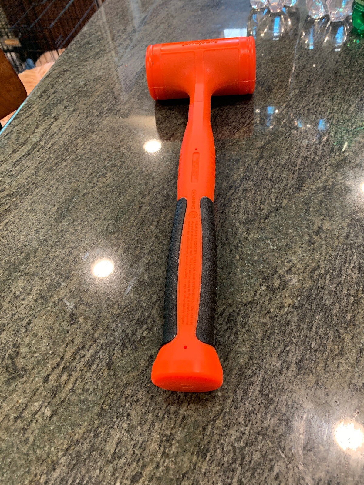 Snap-On hbfe48 48 ounce soft grip dead blow hammer orange