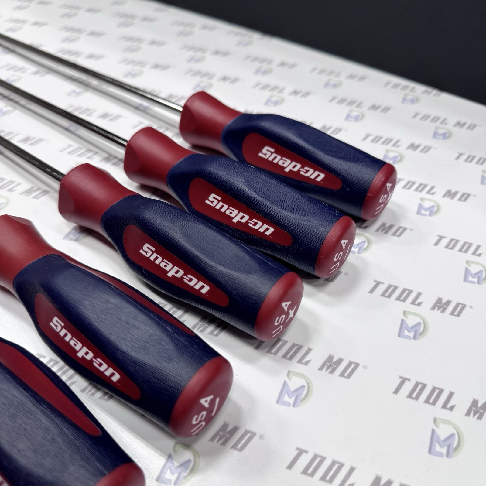 Snap-on Tools USA RARE 8pc RED WHITE & BLUE Cabinet Screwdriver Set SHDXL80RWB