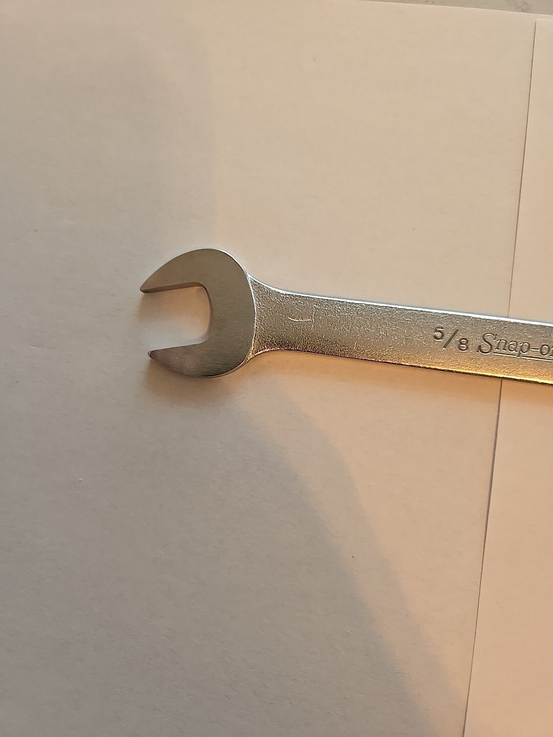 Snap On Tools 5/8″-11/16″ Chrome Low Torque Slime Line Open End Wrench LTA2022