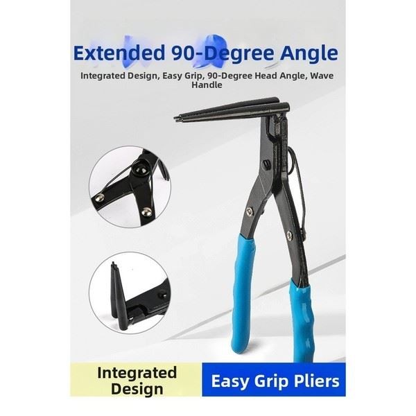 90 Degree Extended External Circlip Pliers for Deep Hole Snap Ring Removal Tool