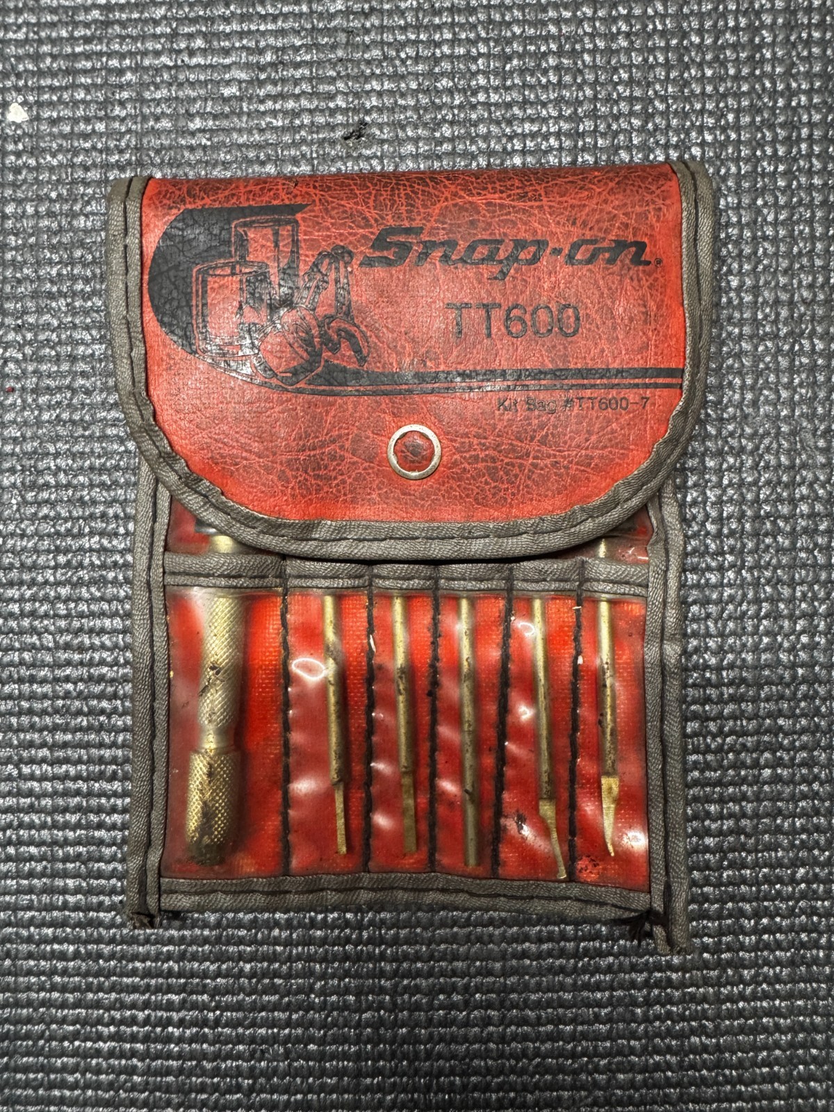 Snap-on TT600 6-Piece Electrical Terminal Tool Set with Pouch Vintage USA Made
