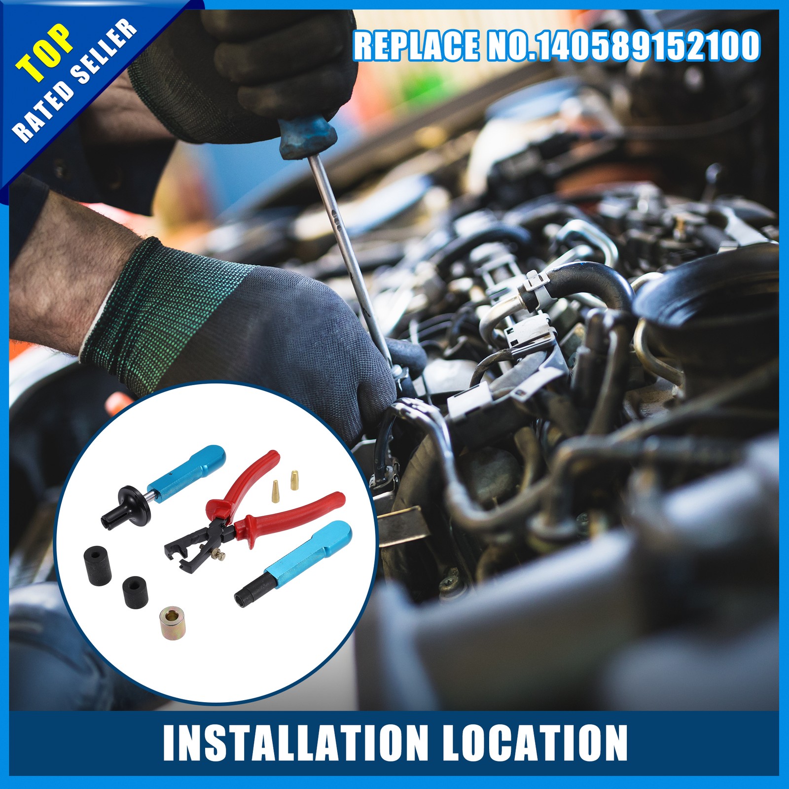Pack of 1 for BMW Fuel Injector Install and Remove Tool